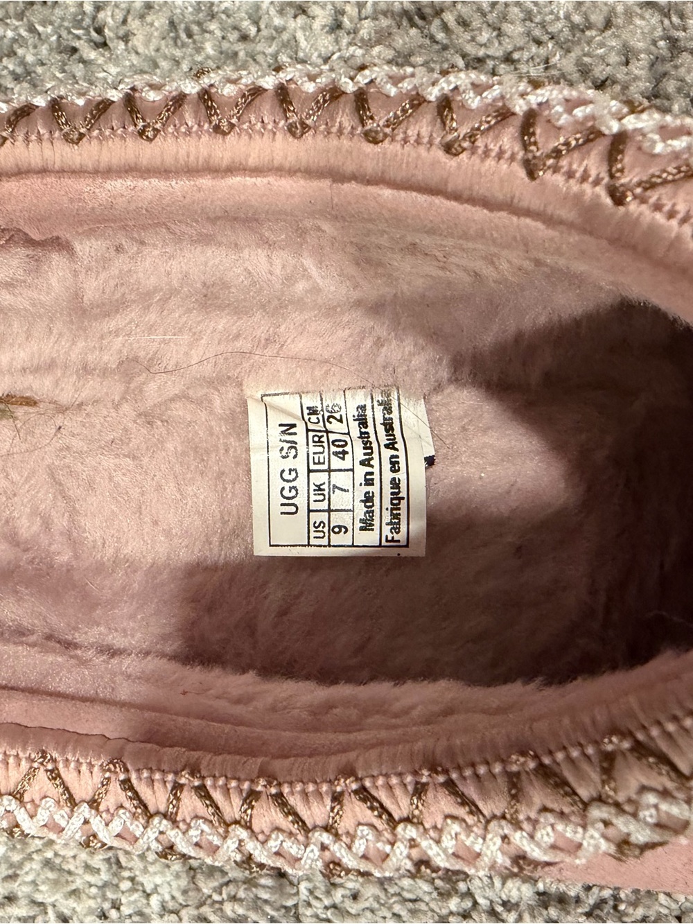 UGG Women's Blush Pink Suede Cozy Slip-On Slippers - Picture 5 of 6